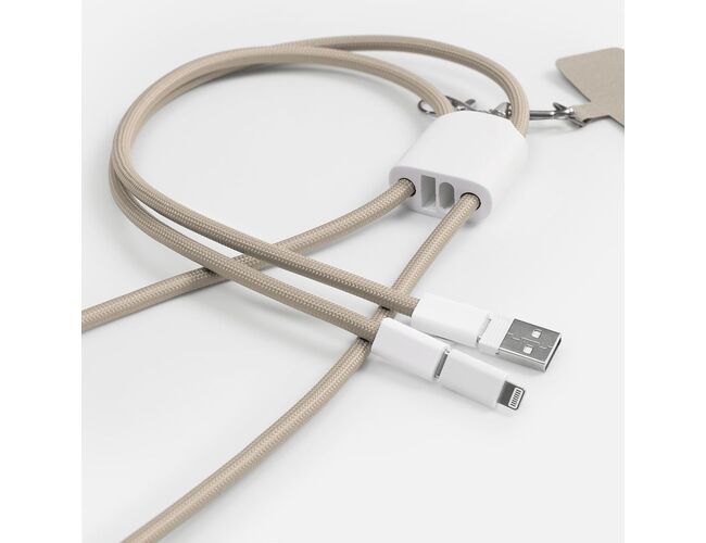 Кабель-ланьярд energyFlex Pro, серо-бежевый
