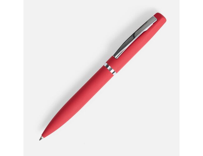 Ручка шариковая Bolt Soft Touch, красная
