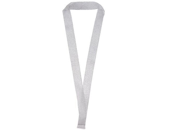 Лента для медали с пряжкой Ribbon, серебристая