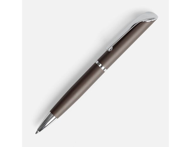 Ручка шариковая Glide, серо-коричневая