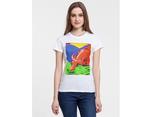 Футболка женская Toro, белая, размер S