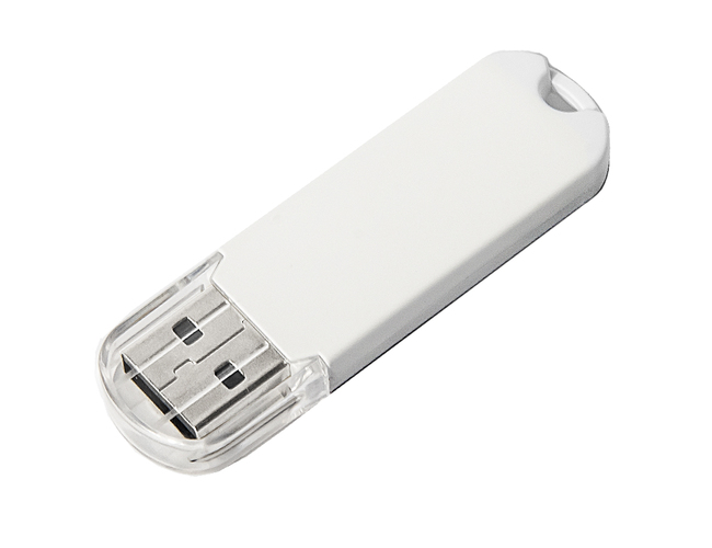 USB flash-карта UNIVERSAL (8Гб), белая, 5,8х1,7х0,6 см, пластик