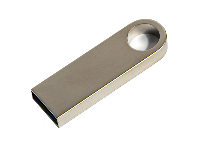 USB flash-карта SMART (16Гб), серебристая, 3,9х1,2х0,4 см, металл