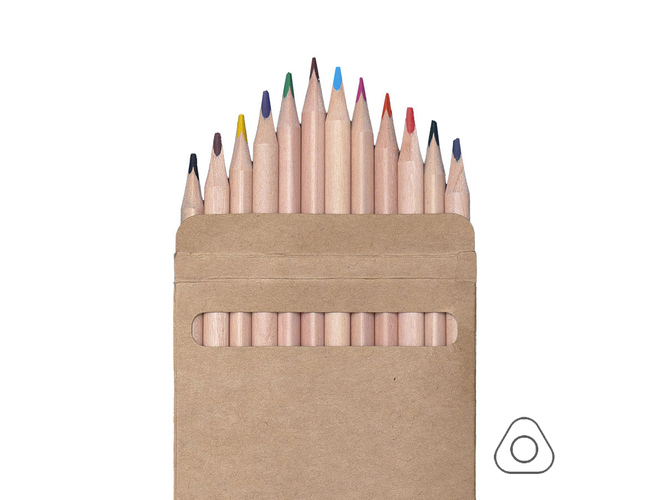 Цветные карандаши KINDERLINE middle,12 цветов