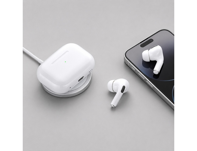 Беспроводные наушники с микрофоном Air Pro 2 , TWS, BT 5.3, 300 мАч, QI, белый