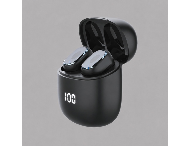 Беспроводные наушники с микрофоном Air Buds Pro, TWS, BT 5.3, LED, 300 мАч, черный