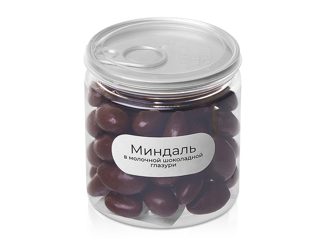 Миндаль в молочной шоколадной глазури «Glazura», 140 гр, коричневый