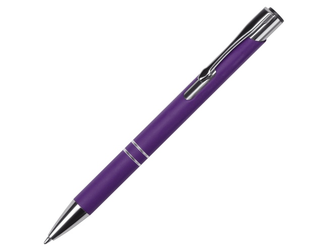Ручка металлическая шариковая «C1» soft-touch, фиолетовый