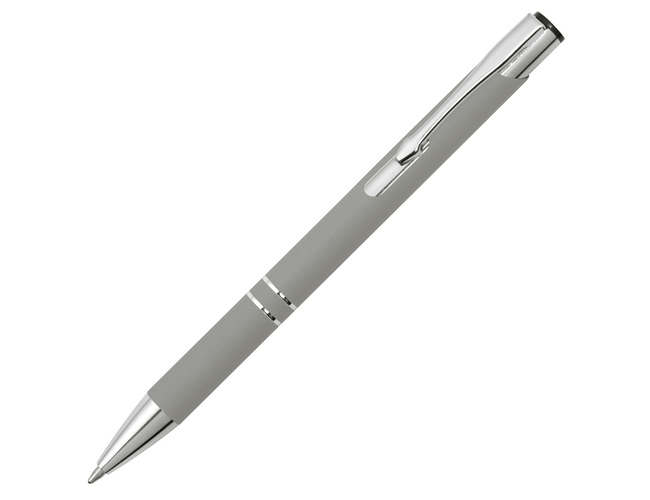 Ручка металлическая шариковая «C1» soft-touch, серый
