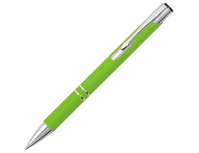 Ручка металлическая шариковая «C1» soft-touch, зеленое яблоко