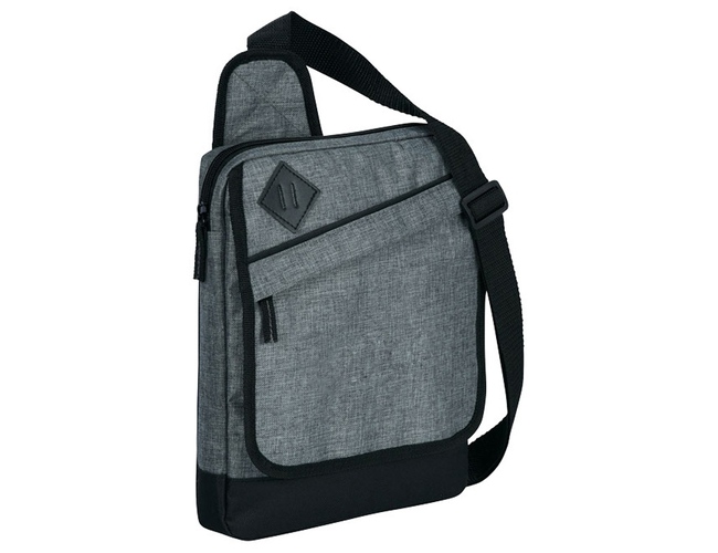 Сумка «Graphite» для планшета, 600D, серый/черный