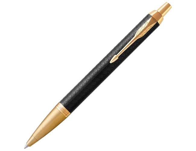 Ручка шариковая Parker IM Premium, черный, золотистый