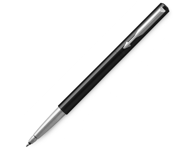 Ручка роллер Parker Vector Standard, черный, серебристый
