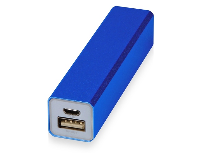 Внешний аккумулятор «Брадуэлл», 2200 mAh, синий/белый