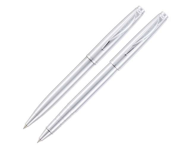 Набор «Pen and Pen»: ручка шариковая, ручка-роллер, стальной