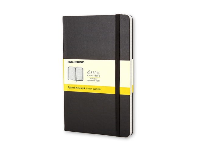 Записная книжка А5 (Large) Classic (в клетку), черный