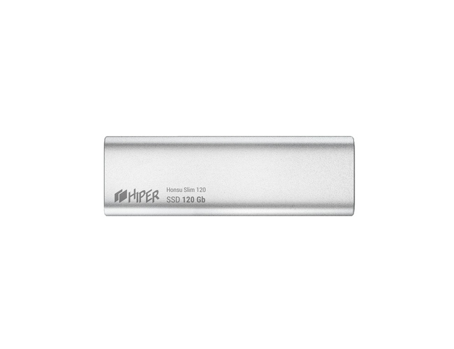 Внешний SSD накопитель «Honsu Slim 120» 120GB USB3.1 Type-C Slim, серебристый