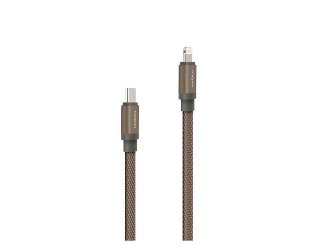 Кабель USB-C - Lightning MFI «LINK-C», QC/PD, 1.5 м, зеленый оливковый