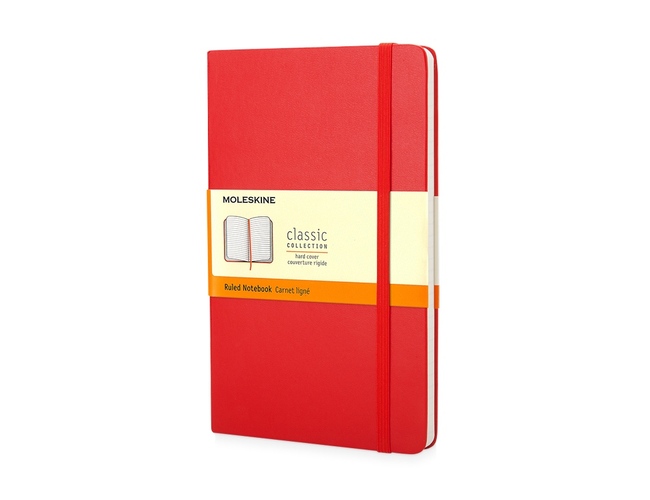 Записная книжка А6 (Pocket) Classic (в линейку), красный