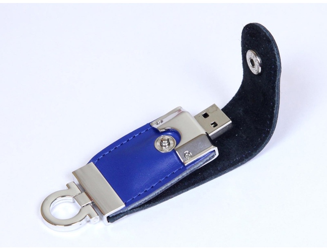 USB 2.0- флешка на 8 Гб в виде брелока, синий