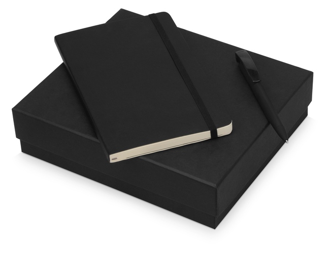 Подарочный набор Moleskine Amelie с блокнотом А5 Soft и ручкой, черный