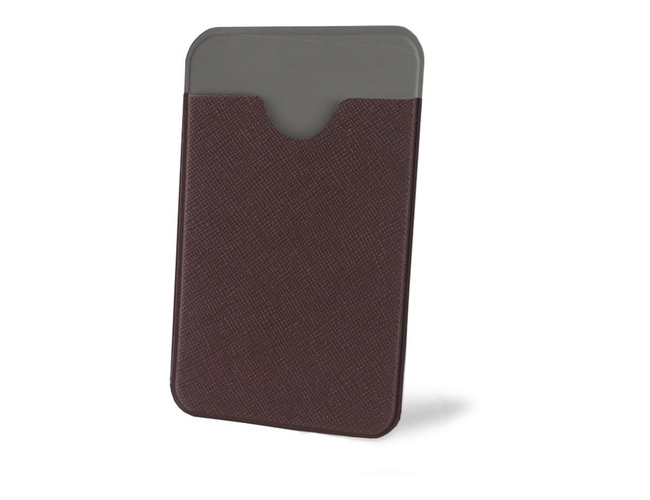 Картхолдер с креплением на телефон «Favor», коричневый