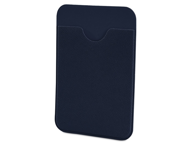 Картхолдер с креплением на телефон «Favor», темно-синий