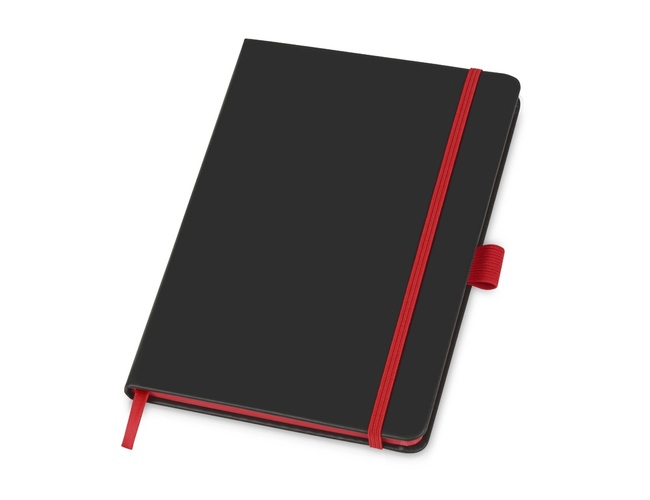 Блокнот A5 «ColorNote Black», черный/красный