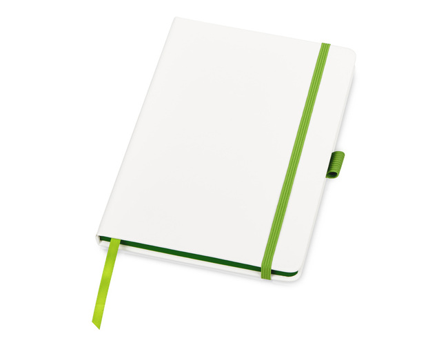 Блокнот A5 «ColorNote White», белый/зеленое яблоко
