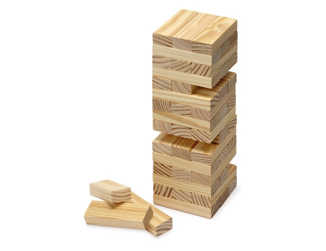 Игра из дерева «Big Tower 48», бежевый