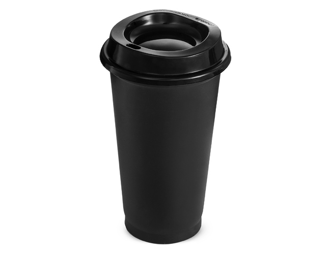 Пластиковый стакан «SipGo», черный