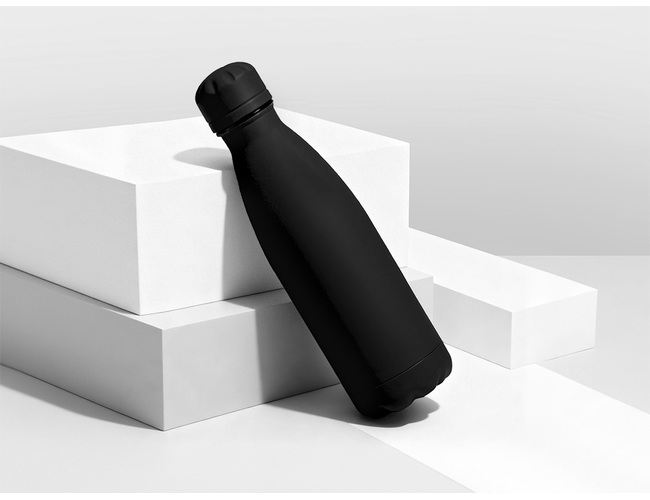 Вакуумная термобутылка «Vacuum bottle C1», soft touch, 500 мл, черный
