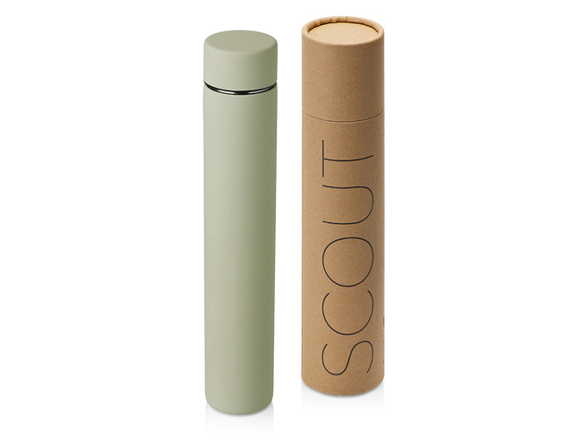Термос «Scout» soft-touch, оливковый