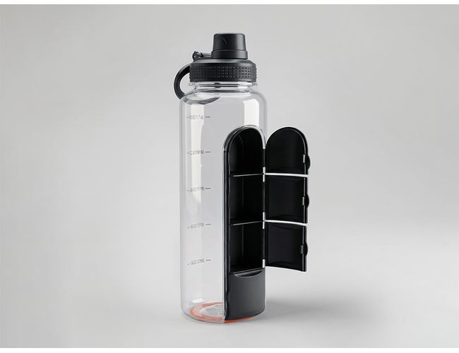 Спортивная бутылка для воды «Electrolyte», 1200 мл, тритан, черный