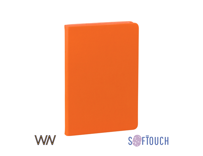 Ежедневник недатированный "Милан", А5, покрытие soft touch, оранжевый