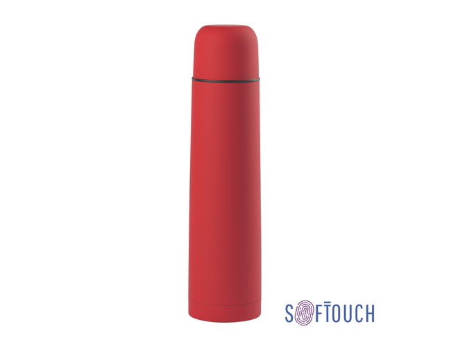 Термос "Родос", покрытие soft touch, 1 л., красный
