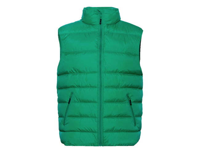 Жилет мужской STAN утепленный таффета 210T,65, 82, Зелёный,  (30)  (52/XL)