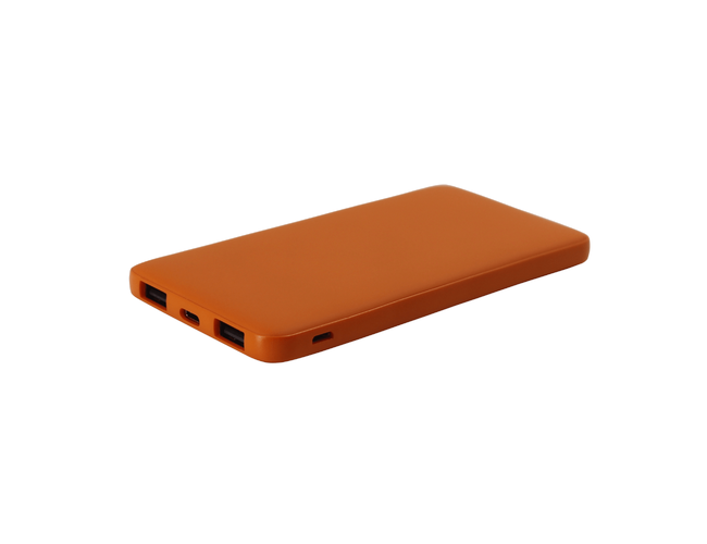 Внешний аккумулятор Bplanner Power 1 ST, софт-тач, 5000 mAh (Оранжевый)