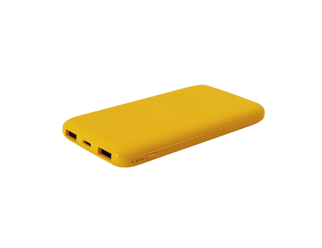 Внешний аккумулятор Bplanner Power 2 ST, софт-тач, 10000 mAh (Желтый)