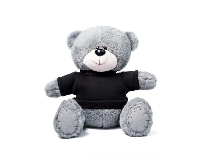 Мишка серый "Ted" в свитшоте (черный)