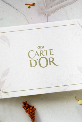 Коробка презентационная для образцов мороженого Carte D'Or