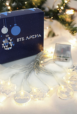Новогодняя гирлянда для компании ВТБ