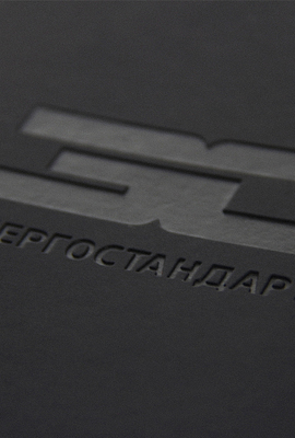 Строгий ежедневник с блинтовым тиснением