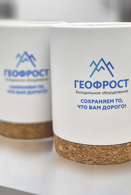 Кружки на пробковой основе с деколью