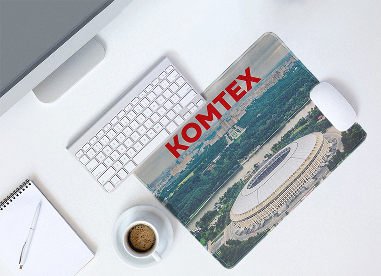 Настольный коврик для компании "КОМТЕХ"