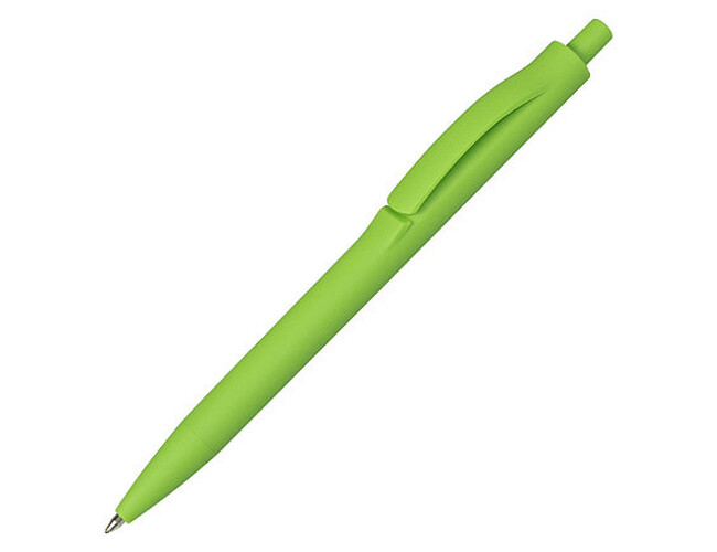 Ручка шариковая IGLA SOFT, пластиковая, софт-тач, салатовая