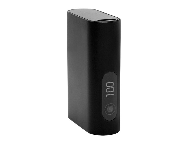 Внешний аккумулятор в металлическом корпусе Wōdan, сенсорный, 10000mAh, черный