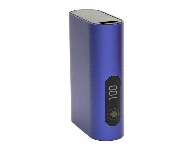Внешний аккумулятор в металлическом корпусе Wōdan, сенсорный, 10000mAh, синий