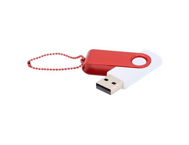 Флешка Designer To Go 2.0 USB 16Gb, белый/красный