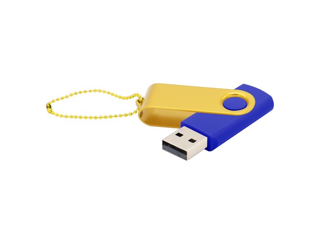 Флешка Designer To Go 2.0 USB 16Gb, синий/желтый